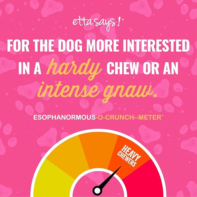 etta says! Esophonormous Esophagus Stuffed Bully Sticks for Dogs - Made in The USA with All Natural, Limited Ingredients - High Protein Dog Chew - 10", 3 Packs