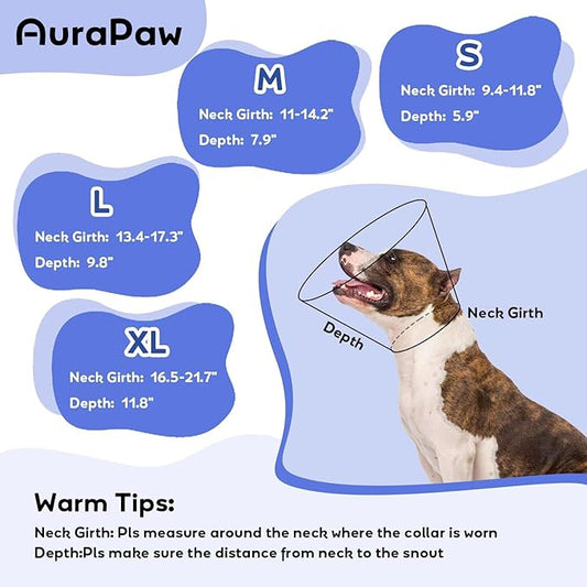 Soft Dog Cone for Dogs After Surgery,Foldable Dog's Cone Collar,Adjustable E Collar Alternative to Stop Licking,Pet Cones for Dog,Doggy Surgery Collar,Dogs Recovery Collars & Cones,Blue,XL