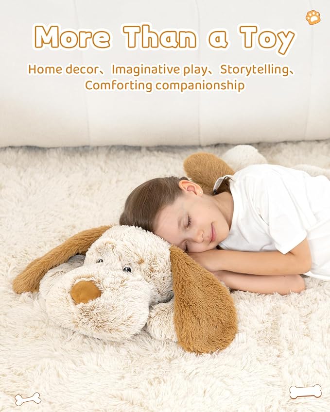MaoGoLan Giant Dog Plush,31 inches Large Stuffed Animal Dog, Fluffy and Cuddly Stuffed Puppy Stuffed Animal Throw Pillow Toy Gift for Puppy Lover,Girls,Kids