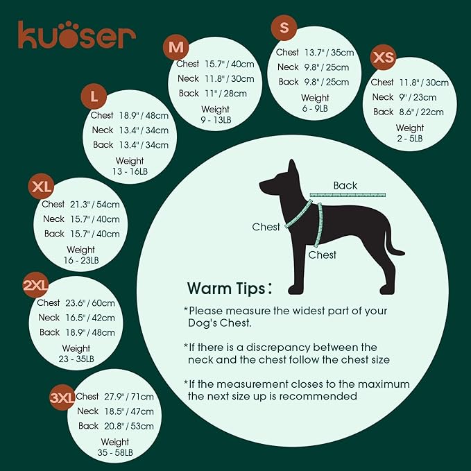 Kuoser Dog Sweater, Thermal Dog Sweaters for Medium Dogs Girl Boy, Puppy Christmas Sweater Thrtleneck Knitwear, Cozy Sweaters for Dogs, Thanksgiving Pet Outfit Warm Clothes for Fall Winter, Blue M