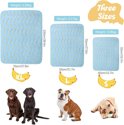 Dog Cooling Mat, Summer Cooling Mat for Dogs, Self Cooling Pad for Small Medium Large Dogs Cats, Non-Toxic Breathable Sleep Bed Summer Pet Bed Puppy Ice Blanket for Kennel Sofa Bed Floor