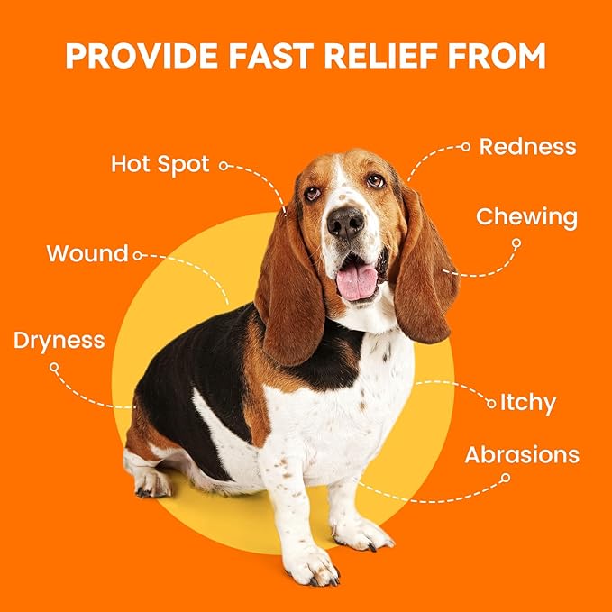 Hot Spot Spray for Dogs, Upgraded Quantum Silver Skin Spray for Dogs, Itch Relief and Hot Spot Treatment for Dogs, Supports Skin Infections and Irritations for All Animals, 4oz