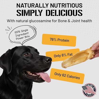 Dog Chits Lamb Ears for Dogs – 100% Natural Baked Lamb Ear Dog Treats – Grain-Free, High Protein, Lower Fat Training Chews – Dental Health & Joint Support – for Large, Medium Dogs – 25 Pack