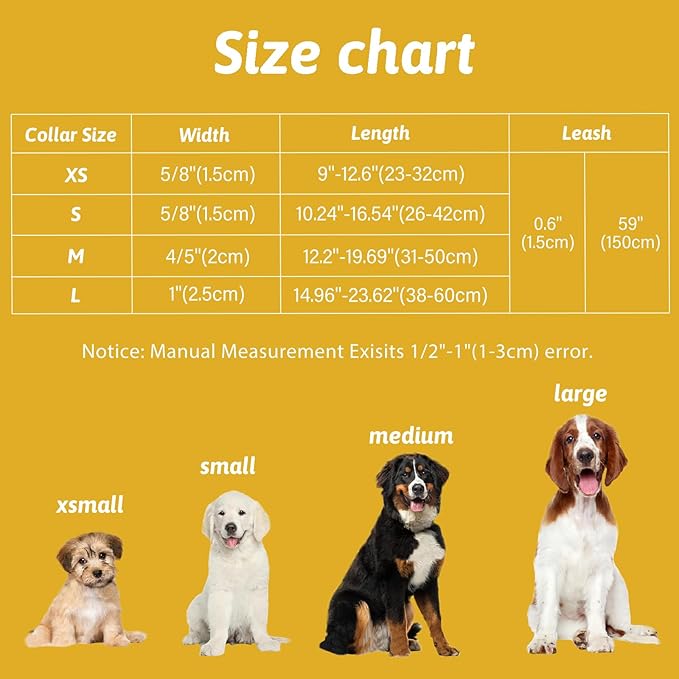 Dog Collar and Leash Set Girls Adjustable Puppy Collars with Floral Bow Tie for Small Medium Large Female Dogs, Solar System, S
