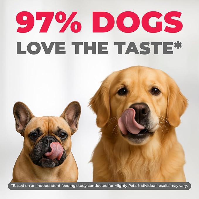 Mighty Petz MAX Dog Allergy Relief Chews - Itch Relief with Colostrum, Probiotics & Immune Support for Seasonal Allergies & Itchy Skin