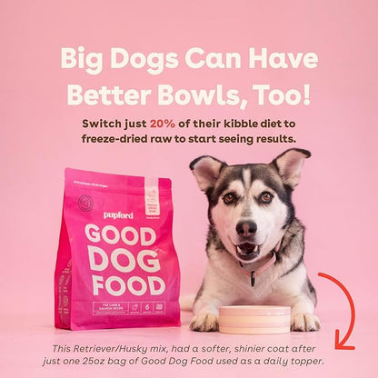 Pupford Good Dog Food, Freeze-Dried Raw, High-Protein, Superfood Ingredients, Vet-Approved, No Fillers or Artificial Additives (Beef Recipe, 16 oz)