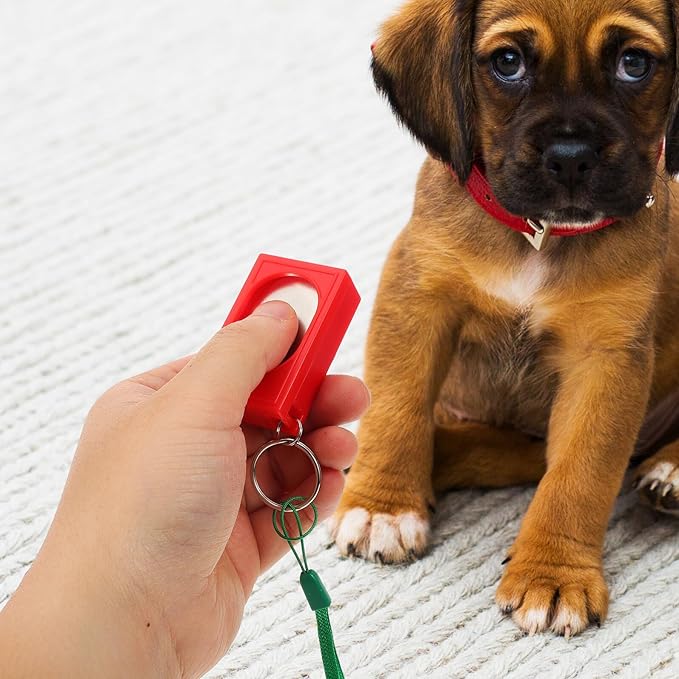 jojofuny 2pcs Portable Pet Training Clickers Lightweight Dog Clickers for Puppy Kitten Potty Training and Behavioral Conditioning
