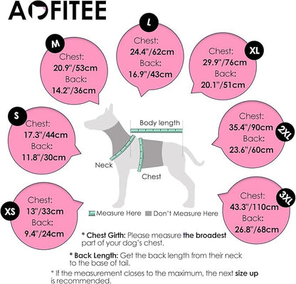 AOFITEE Dog Coat, Warm Dog Jackets for Small Dogs, Dogs Winter Coat with Harness Built in, Reflective Pet Winter Jacket, Waterproof Windproof Puppy Puffer Jacket Fleece Vest, Grey XS
