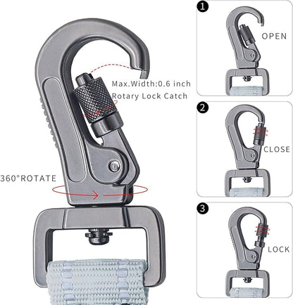 12” Short Dog Leash, Reflective Nylon Padded Handle, Heavy Duty Strong Traffic Leash with Carabiner Clip, Perfect for Large or Medium Dogs (Gray, 12 Inch)