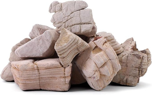 FISCAPE 2-4 Inches Natural Pagoda Rock 10 PCS Aquarium Rocks for Aquascaping, Aquarium Landscaping, Terrariums, Fish Tank Decoration, Vivariums, Paludarium, Reptile and Amphibian Enclosures