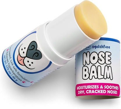 Squishface Nose Balm - Soothe & Protect Dry, Cracked Dog Snouts - Plant-Based, Lick-Safe Formulation to Aid in Relief of Hyperkeratosis - Great for All Breeds! (1.75 oz), Manufactured in USA