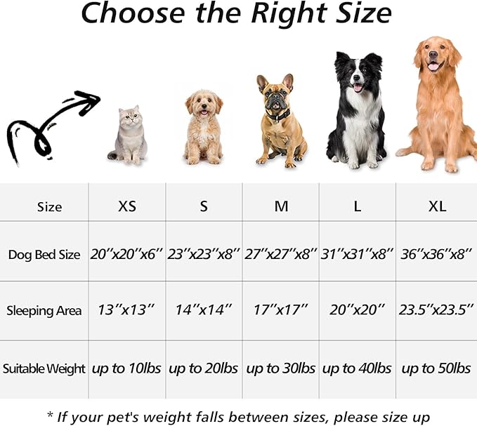 JOLLYVOGUE Small Dog & Cat Beds for Indoor Cats, Donut Cuddler Warming Soft Dog Beds with Anti-Slip Bottom, Round Calming Fluffy Plush Faux Fur Cushion Bed for Small Dogs (20", Smoke Grey)