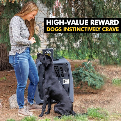 Venison Jerky Training Treats for Dogs – Elk & Deer Meat Protein Dog Treat High-Value Reward – All-Natural, No Fillers, Grain-Free, No Artificial Preservatives – 8 oz (1 Pack)