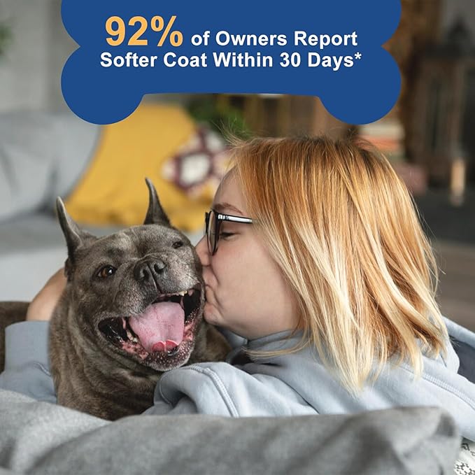 ZEBORA Salmon Oil for Dogs Skin and Coat - Omega 3 6 9 Fish Oil Soft Chews for Dogs Itchy Skin Relief - Dog Fish Oil Supplements EPA DHA Rich with Vitamins C & E - Allergy Relief & Shedding, 120 Ct