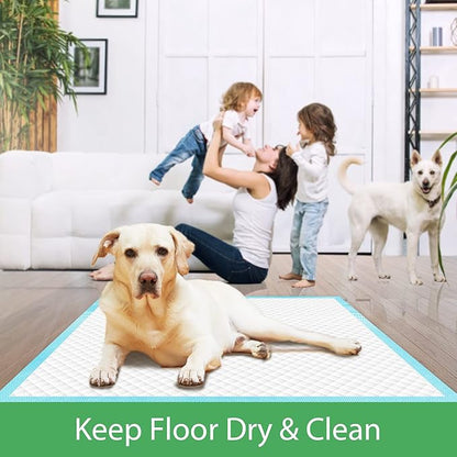 Deep Dear XLarge Dog Pads 28"x34", Puppy Pads for Potty Training, Heavy Absorbency Pee Pads for Dogs, Dog Potty Pads for Pups, Kittens, Rabbits, Quick Drying & No Leaking Pet Pads for Housetraining