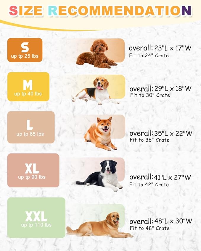 XL Dog Bed for Crate High Resilience Foam Crate Pad Mat for Large Dogs Washable Anti-Slip,41" x 27",Dark Gray