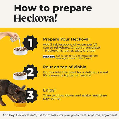 Chonky Chicken - Dog Treats Freeze Dried Chicken, Complete Meal & Topper, Real Cuts for Training - High Protein (21g Per Cup) Best Dog Stocking Stuffers, Made in The USA, 8oz Bag