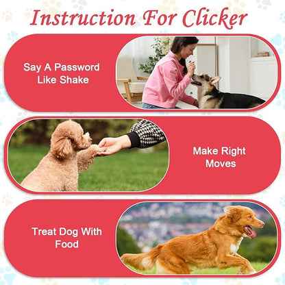 18 Pieces Dog Training Clicker, Pet Behavioral Training Clickers with Wrist Strap for Dogs Cats Puppy Birds Horses(Multicolor)
