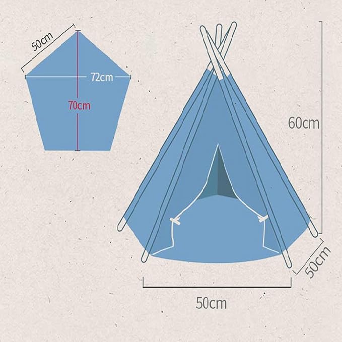 Dog & Cat Teepee Tent Bed,Portable Pet Teepee for Small Animals,Removable & Washable,Indoor Dog House with Cozy Cushion,Cat Teepee for Indoor Cats,Bunny Tent Outdoor (White Lace, M)