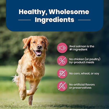 Blue Buffalo Life Protection Formula Adult Dry Dog Food, Helps Build and Maintain Strong Muscles, Made with Natural Ingredients, Salmon & Brown Rice Recipe, 5-lb. Bag