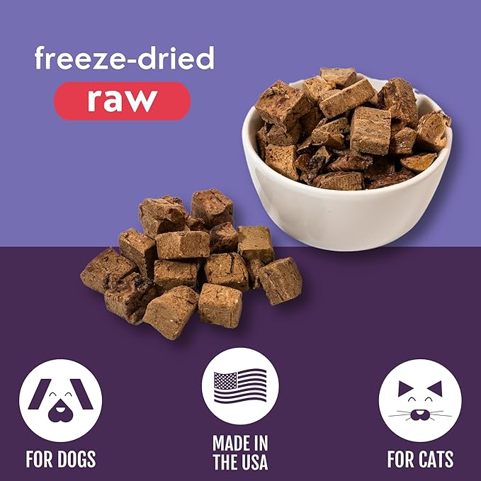 Momentum Carnivore Nutrition Freeze-Dried Beef Liver Dog Treats & Cat Treats – Single-Ingredient, High-Protein, Grain-Free, Nutrient-Rich – Made in USA – 4 oz Bag