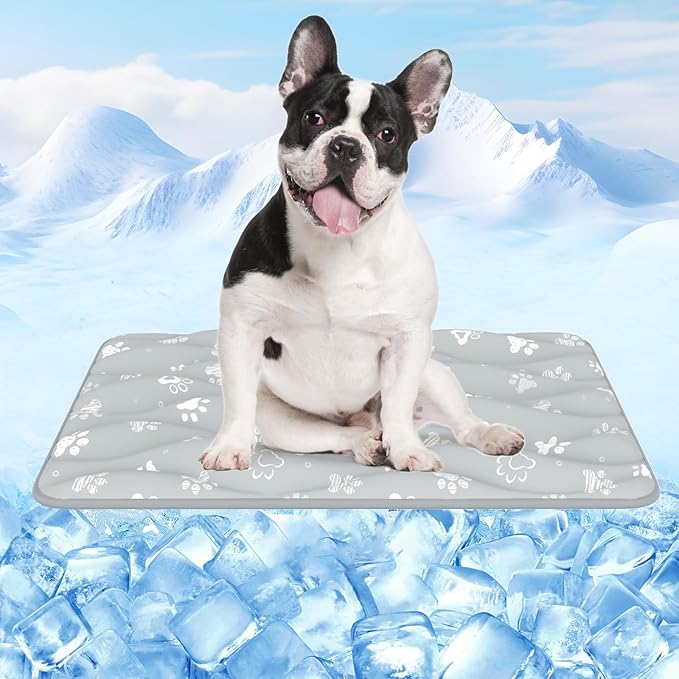 Rywell Super-Absorbent Cooling Mat for Dogs 30"x20" Arc-Chill 3.0 & Color-Changing Dog Cooling Mat, Stay Cool & Dry, Washable, Non-Slip Pet Bed Mat for Floors, Sofas, Kennels