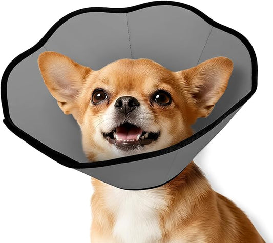 MIDOG Dog Cone Collar After Surgery, Soft Dog Cone Alternative to Stop Licking,Adjustable Elizabethan Recovery Cones for Small to Large Sized Dogs