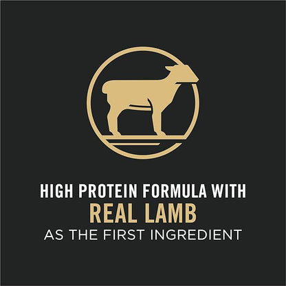 Purina Pro Plan High Protein Dog Food With Probiotics for Dogs, Shredded Blend Lamb & Rice Formula - 6 lb. Bag