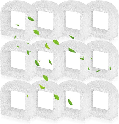 Cat Water Fountain Filters, 12 Pack Pet Fountain Replacement Foam Sponge Pre-Filters Fit for Multiple Ceramic and Stainless Steel Pet Fountains