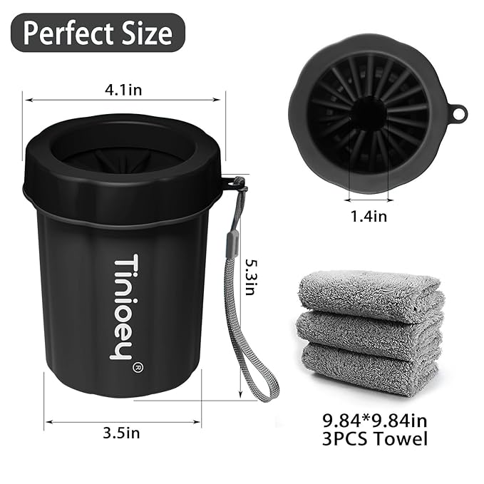 Dog Paw Cleaner for Large Dogs, Dog Paw Washer, Muddy Paw Cleaner, Pet Foot Cleaner, Dog Paw Protector Kit