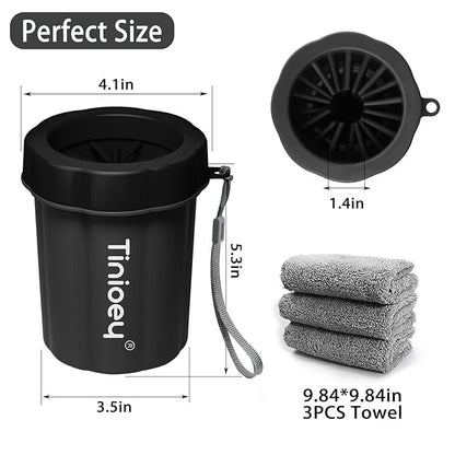 Dog Paw Cleaner for Large Dogs, Dog Paw Washer, Muddy Paw Cleaner, Pet Foot Cleaner, Dog Paw Protector Kit