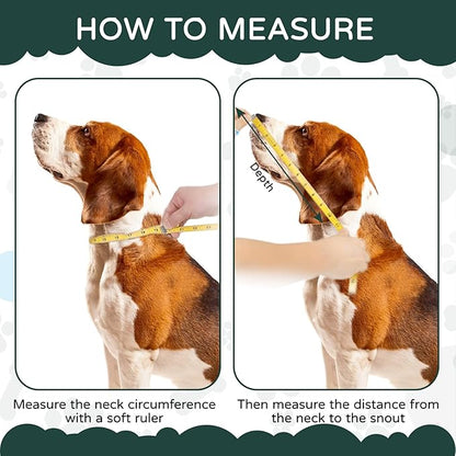 Soft Dog Cone Collar for Large Dogs, Mesh Windows Transparent E Collar for Dog, Anti-Bite Lick Wound Healing After Surgery Neuter Safety Practical Comfy Plastic Cone Black XL