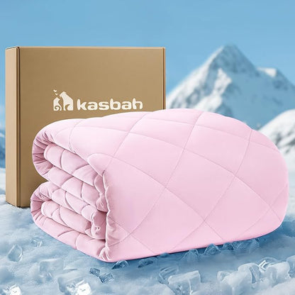 KASBAH Dog Cooling Blanket & Mat, Waterproof Pet Blankets for Couch, Bed and Car Seat, Washable Reversible Dog Blanket Throw (Cool & Warm), Q-MAX >0.5, 40 x 56 Inch