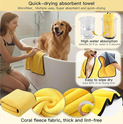 Pet Supplies, Including Cat Dematting Massage Comb,Dog Flea Comb, Puppy Quick-Drying Towel, Special Silicone Toothbrush, Dogs Washing Gloves, Dog & Cat Pets Nail Clippers and Trimmers,Reusable.