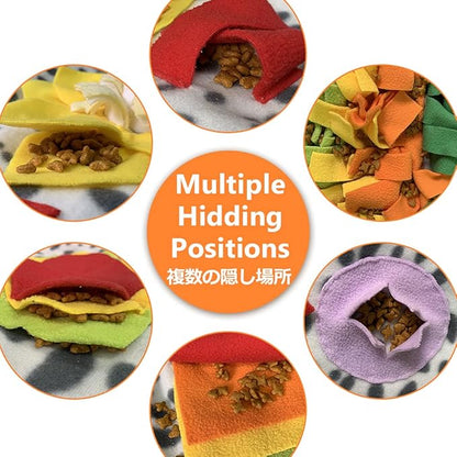 SCHITEC Snuffle Mat for Dogs, Nosework Feeding Blanket Sniffing Pad for Interactive Games, Foraging Puzzle Enrichment Toys for Large Small Medium Pets