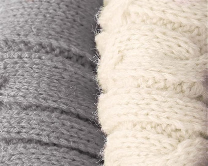 2 Pack Dog Sweaters for Small Dogs - Puppy Medium Warm Clothes in Winter, Turtleneck Pullover Design for Boy Girl Pet, Doggie, Cat, Kitten Chihuahua Bulldog Pug Beagles (XS, Grey, Beige)