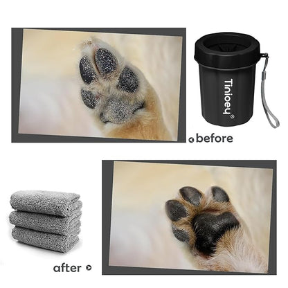Dog Paw Cleaner for Large Dogs, Dog Paw Washer, Muddy Paw Cleaner, Pet Foot Cleaner, Dog Paw Protector Kit