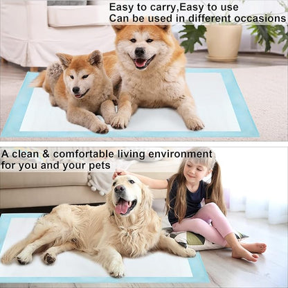 60 Count Dog Pee Pads Extra Large,32"X 36"Pet Training Pads,Disposable Pet Potty Pads Super Absorbent & Leak-Proof for House Training Cats,Rabbits,Dogs Leak-Proof Pet Pads