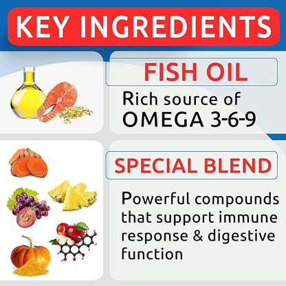 BARK&SPARK Dog Allergy Relief Chews (180 Immune Treats) - Anti-Itch Skin & Coat Supplement - Omega 3 Fish Oil - Dry & Itchy Skin Relief Treatment Pills - Itching, Paw Licking & Hot Spots