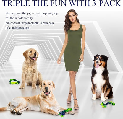 Frienhund 3-Pack Indestructible Nylon Dog Chew Toys for Aggressive Chewers - Long-Lasting Durable Bone-Shaped Toys, Large Breed Dogs, Tough Puppy Teeth Enrichment