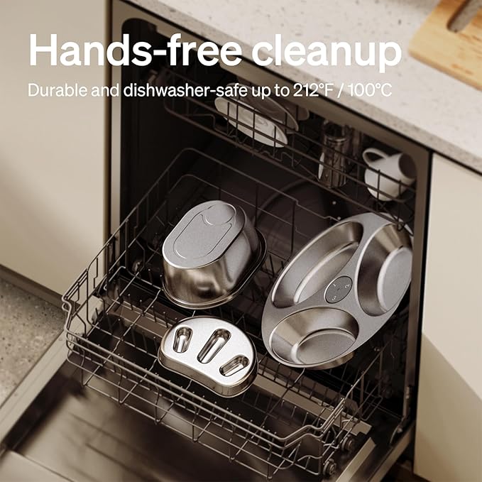 PETLIBRO Slow Feeder Bowl for Small Dogs & Cats, 1.125 Cup— Anti-Gulp Stainless Steel Dog & Cat Bowl, Helps Reduce Risk of Bloat, Dishwasher Safe — Compatible with PETLIBRO Camera Automatic Feeder