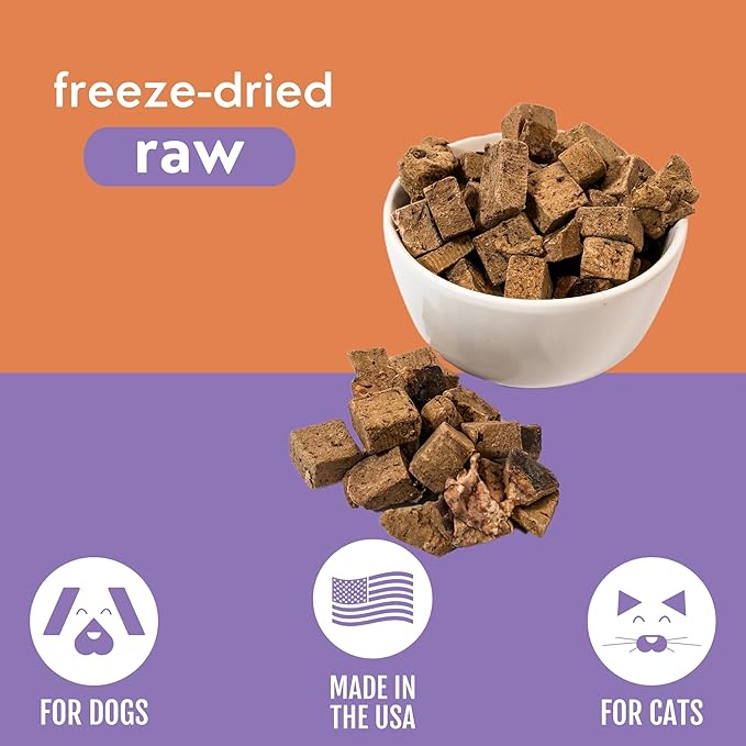 Momentum Carnivore Nutrition Freeze-Dried Bison Liver Dog Treats & Cat Treats – Single-Ingredient, High-Protein, Grain-Free, Lean Novel Protein – Made in USA – 4 oz Bag