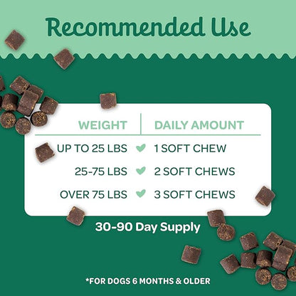 Wholesome Pride 9-in-1 Dog Multifunctional Soft Chews – Joint Pain Relief, Hip & Joint Support, Immune, Skin, Gut, Heart, Brain Health – Glucosamine, MSM, Chondroitin – 90 Chews