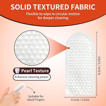 Dog Dental Wipes - Dental Finger Wipes for Cats & Dogs - Dog Toothbrush Finger Dental Wipes to Remove Plaque & Tartar,Effective Teeth Cleaner (Large)