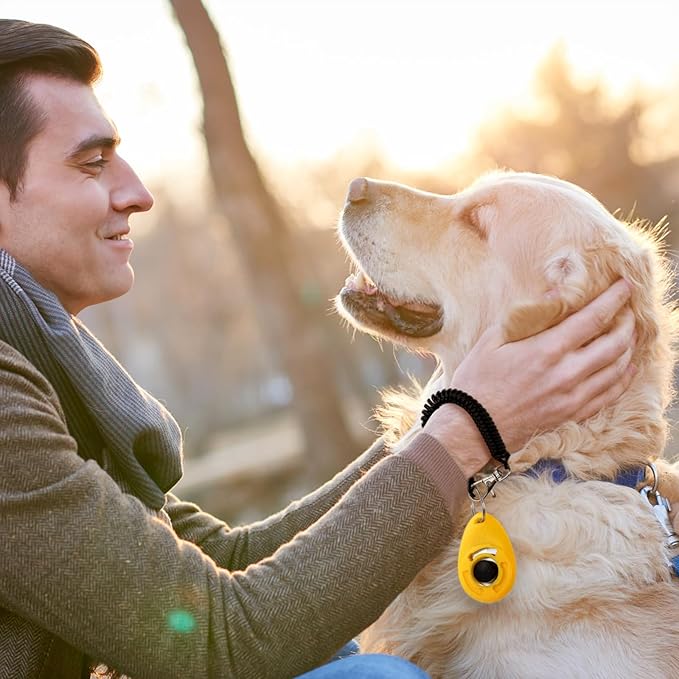 Lawei 30 Pcs Dog Training Clicker with Wrist Strap, 14 Color Pet Training Clickers for Dogs Cats Birds Horses, Durable Animal Behavior Trainer Clicker Kit for Obedience and Positive Reinforcement