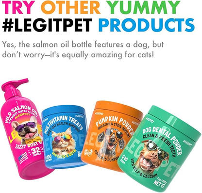 Dog Vitamins - 120 Multivitamins Chews w/Glucosamine Chondroitin, Probiotics Digestive Enzymes and Omegas - Supplement for Overall Health - Joint Support, Immune Health, Skin and Heart Health