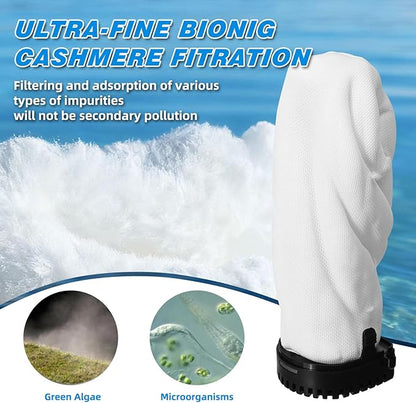 500GPH Aquarium Filter, UV Sterilizer for Aquarium for 75-200 Gallon, Submersible Pump Filter for Green Water Algae Clean, Ultra-Silent Green Killing Machine with Fish Tank & Turtle Tank Deodorization