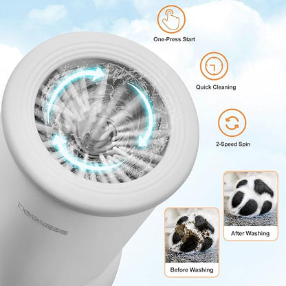 DOGNESS W01 Automatic Dog Paw Cleaner for Small to Medium Dogs (White)