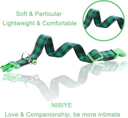 Cute Plaid Dog Collar with Safety Buckle - Adjustable and Comfortable Dog Collars for Small Medium Large Dogs, Stylish Puppy Collar for Boy Girl Pets