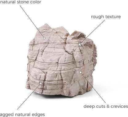 FISCAPE 2-4 Inches Natural Pagoda Rock 10 PCS Aquarium Rocks for Aquascaping, Aquarium Landscaping, Terrariums, Fish Tank Decoration, Vivariums, Paludarium, Reptile and Amphibian Enclosures